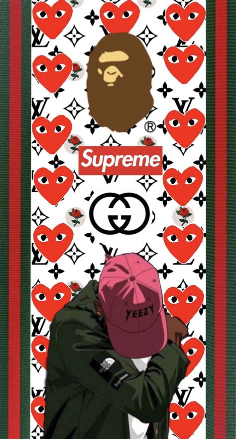 louis vuitton supreme bape gucci wallpaper|supreme x louis vuitton.